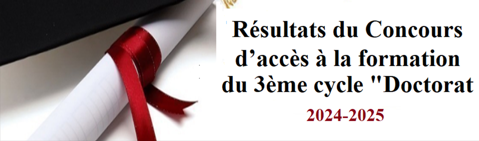 Résultats du concours de doctorat 2024-2025 Institut de maintenance et de sécurité industrielle