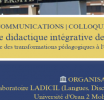 Colloque : VERS UNE DIDACTIQUE INTÉGRATIVE DES LANGUES : ANALYSE CRITIQUE DES TRANSFORMATIONS PÉDAGOGIQUES À L'ÈRE NUMÉRIQUE